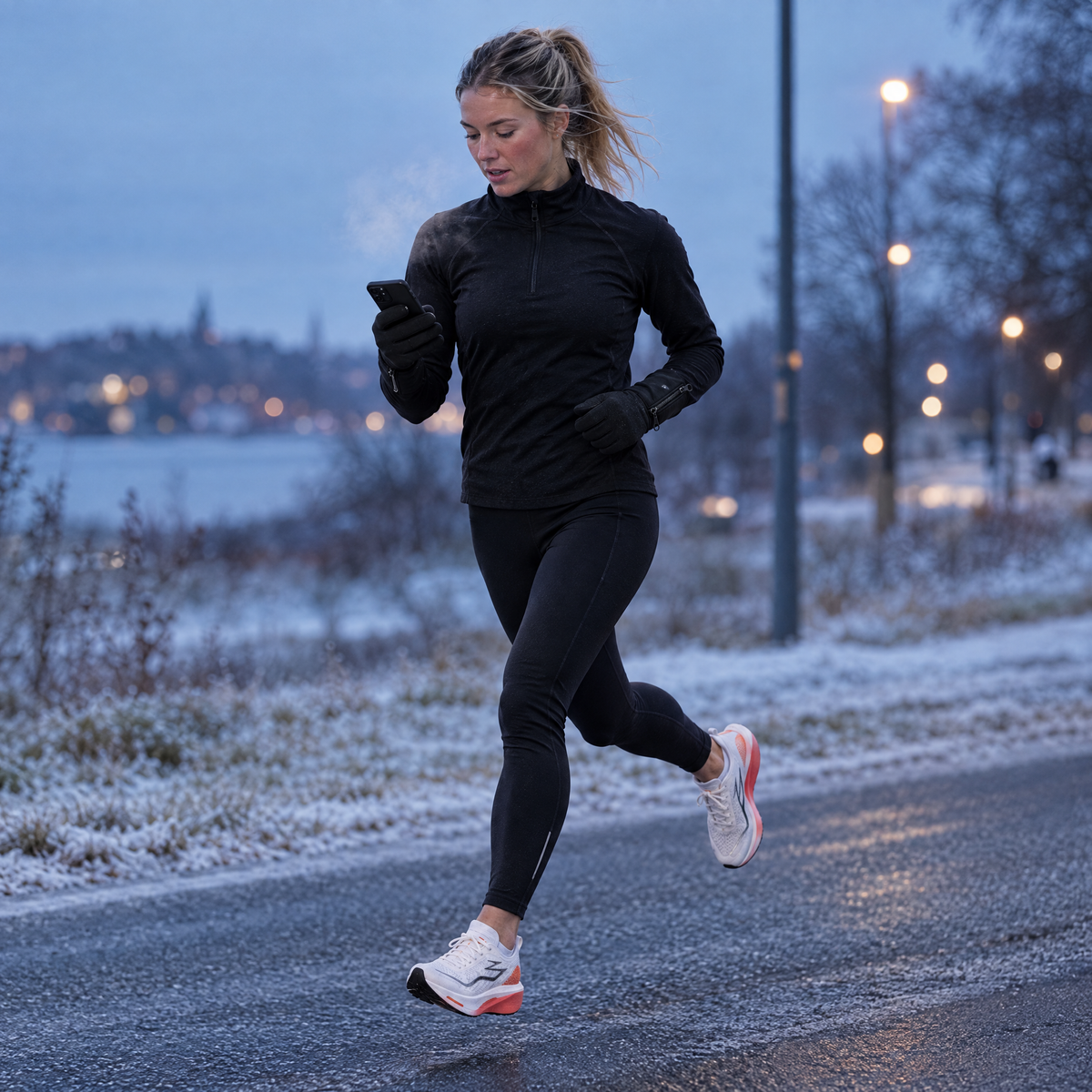 Touchscreen Running Gloves | Windproof, Fleece-Lined