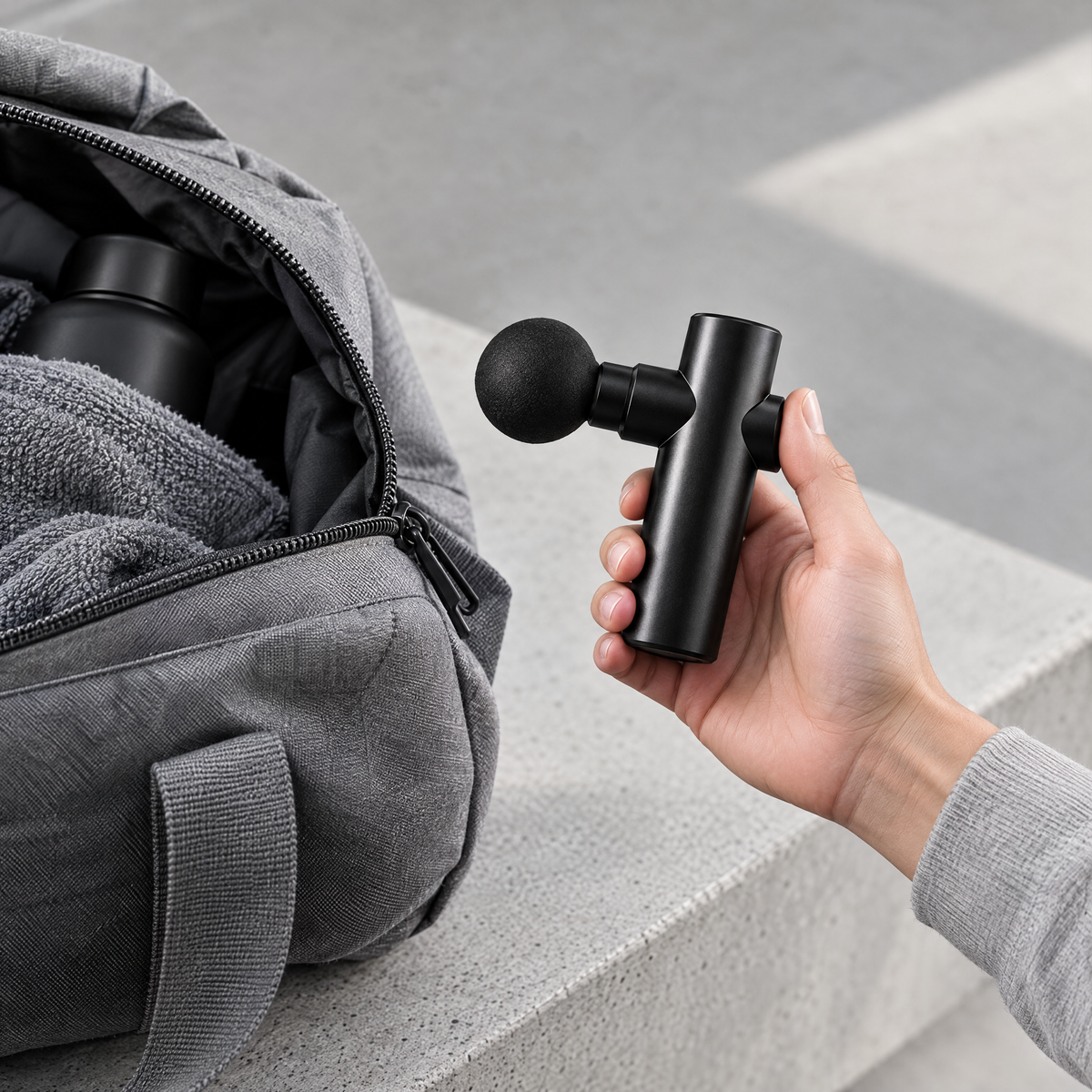 Mini Massage Gun for Runners | 4 Heads, USB-C