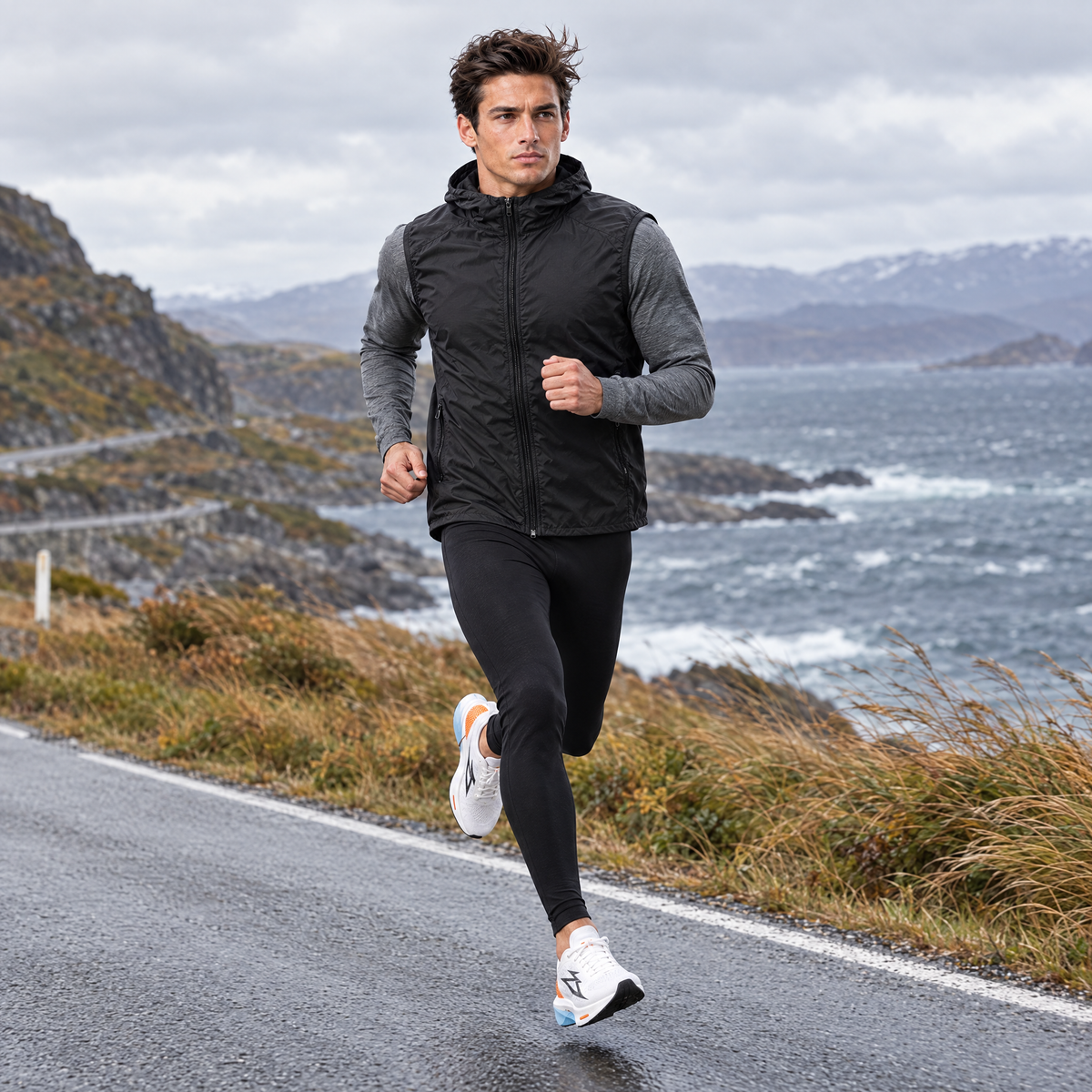 Windproof Running Vest | Lightweight with Mesh Back