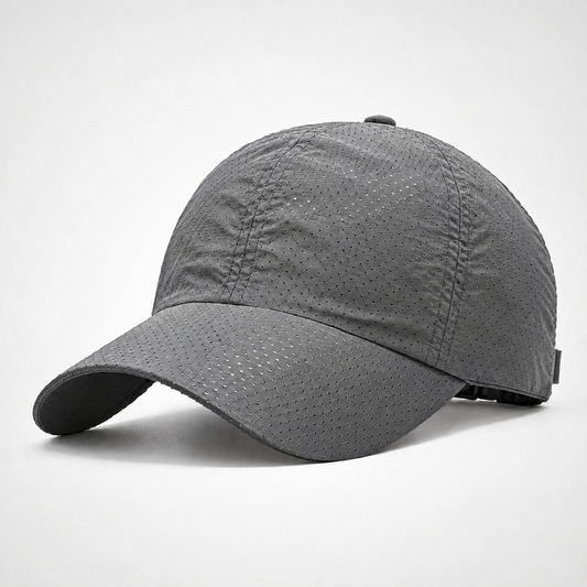 Soft-crown running cap – Grey