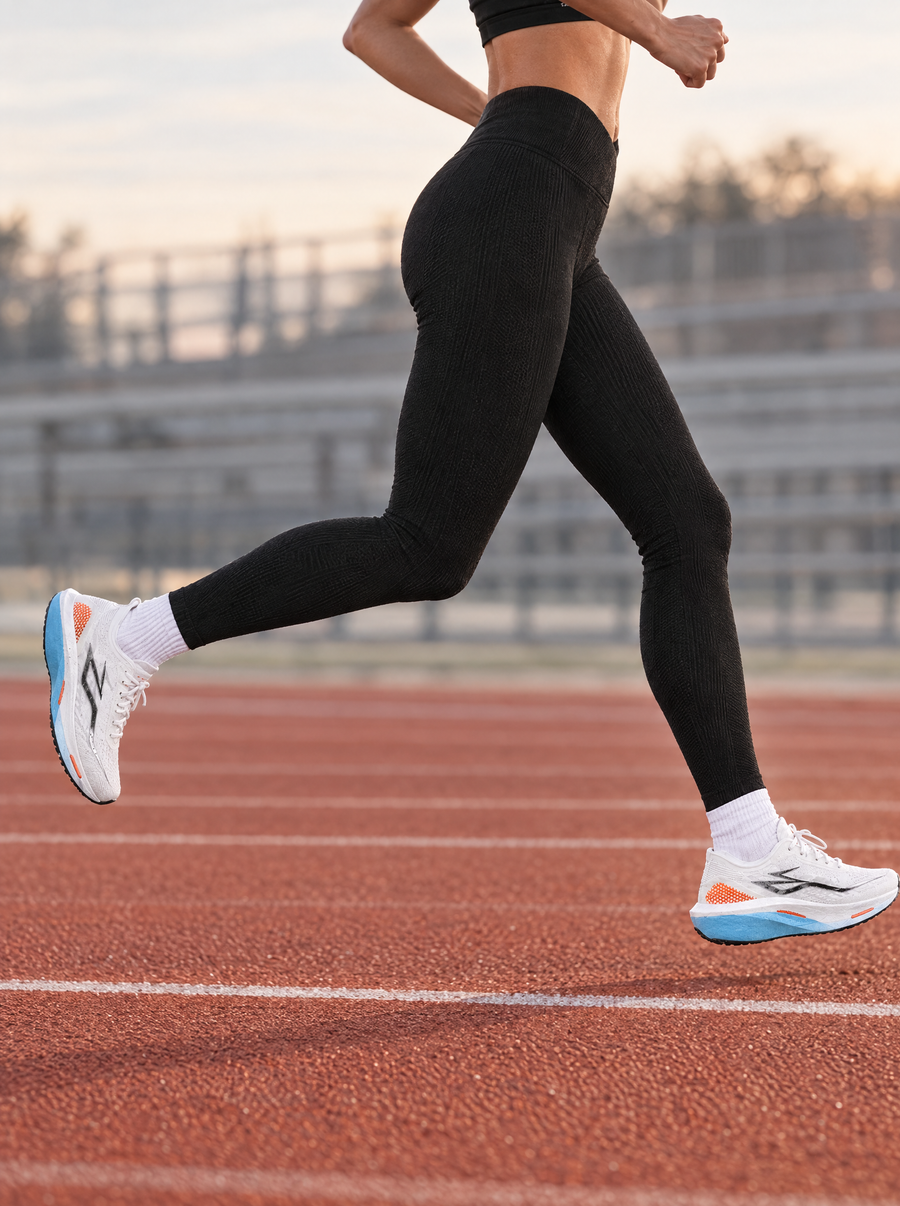 Running tights on the track
