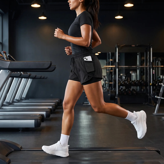 Women's 2-in-1 Running Shorts | High-Waisted with Mesh Phone Pocket