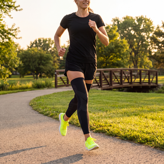 Running Compression Sleeves for Knees and Legs | Non-Slip Support