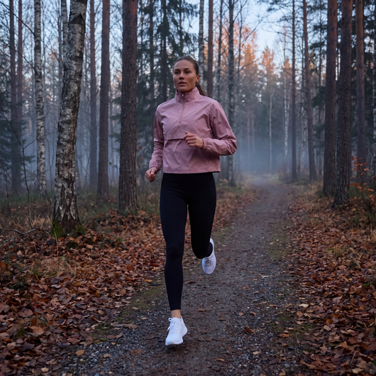 Anorak för dam – kort modell | Halv dragkedja, vindavvisande skal