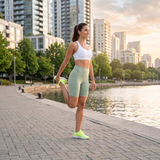 Women's High Waisted Running Shorts | Deep Phone Pocket