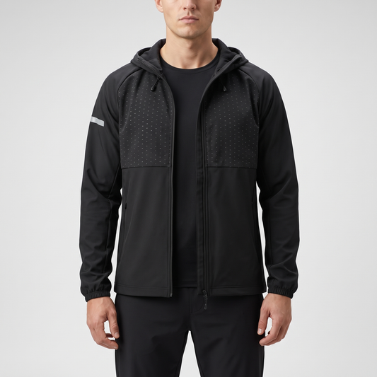 Men's Windproof Running Jacket | Hooded & Lightweight