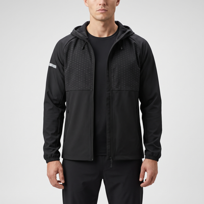 Men's Windproof Running Jacket | Hooded & Lightweight