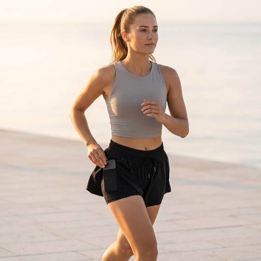 Women's 2-in-1 Running Shorts | Flowy with Phone Pocket