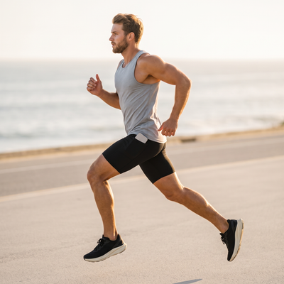 Men's Compression Running Shorts | With Phone Pocket