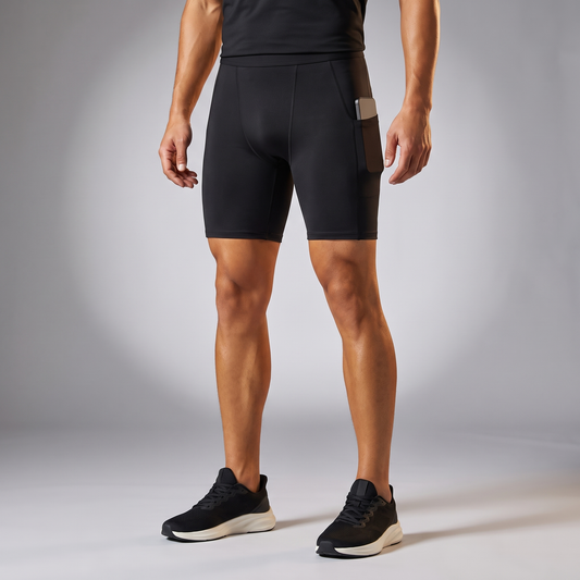 Men's Compression Running Shorts | With Phone Pocket