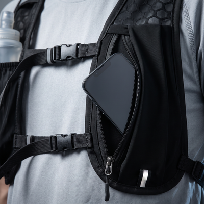Running Hydration Vest | 2 Soft Flasks Included