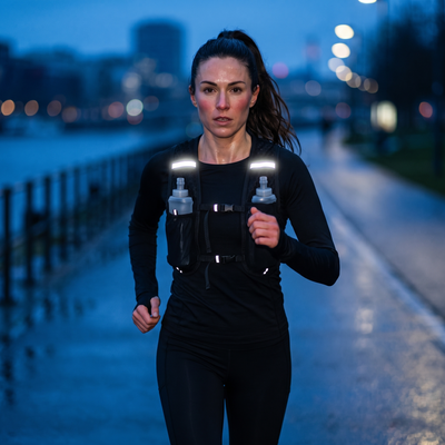 Running Hydration Vest | 2 Soft Flasks Included