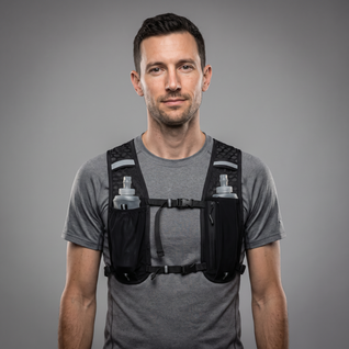 Running Hydration Vest | 2 Soft Flasks Included