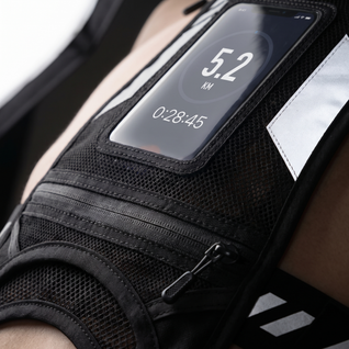 Reflective Running Vest | Touchscreen Phone Holder