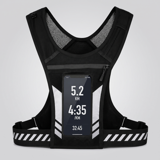 Reflective Running Vest | Touchscreen Phone Holder