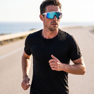 Running Sunglasses | Wraparound Shield Lens