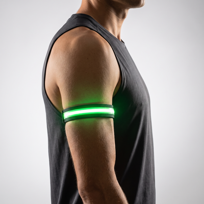 LED Reflective Armband for Night Running | USB Rechargeable