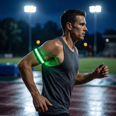 LED Reflective Armband for Night Running | USB Rechargeable