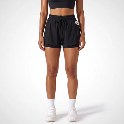 Women's 2-in-1 Running Shorts | High-Waisted with Mesh Phone Pocket