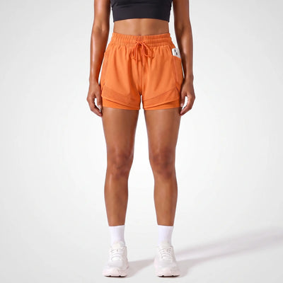 Women's 2-in-1 Running Shorts | High-Waisted with Mesh Phone Pocket