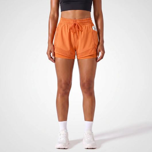 Women's 2-in-1 Running Shorts | High-Waisted with Mesh Phone Pocket