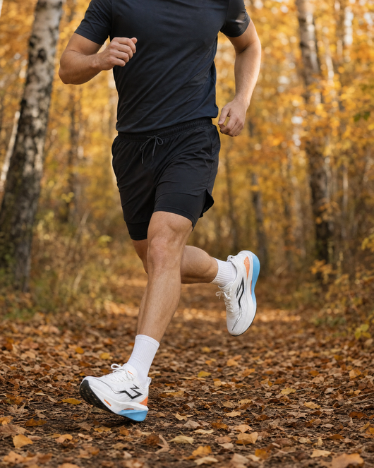 Men's Cushioned Running Shoes | High-Stack Rocker Sole