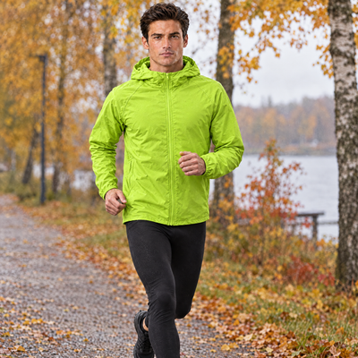 Men's Ultralight Running Rain Jacket | Packable Windbreaker, 150 g