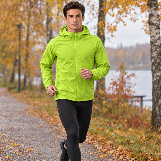 Men's Ultralight Running Rain Jacket | Packable Windbreaker, 150 g