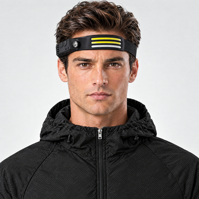 Rechargeable Running Headlamp | Motion Sensor, 5 Light Modes