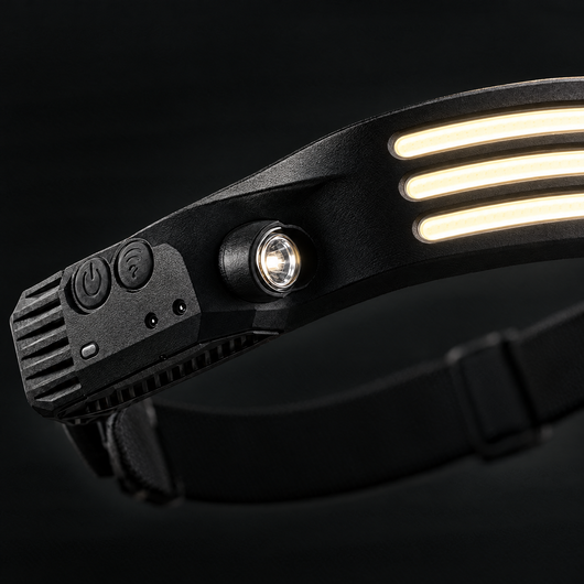 Rechargeable Running Headlamp | Motion Sensor, 5 Light Modes