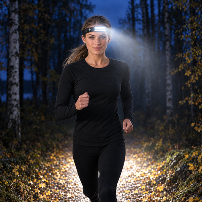 Rechargeable Running Headlamp | Motion Sensor, 5 Light Modes