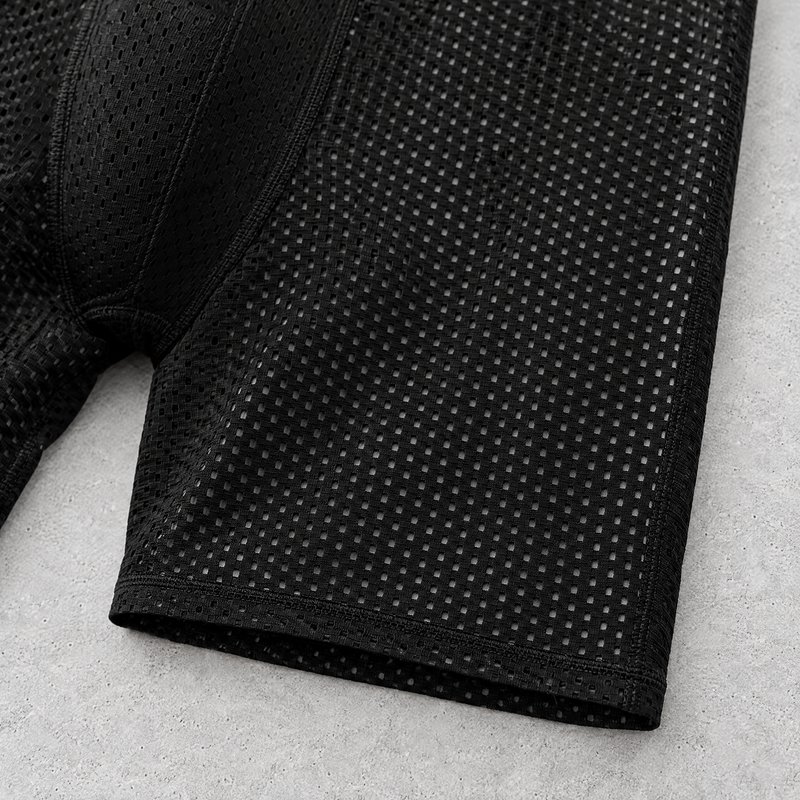 Close-up detail of the men's running boxer briefs
