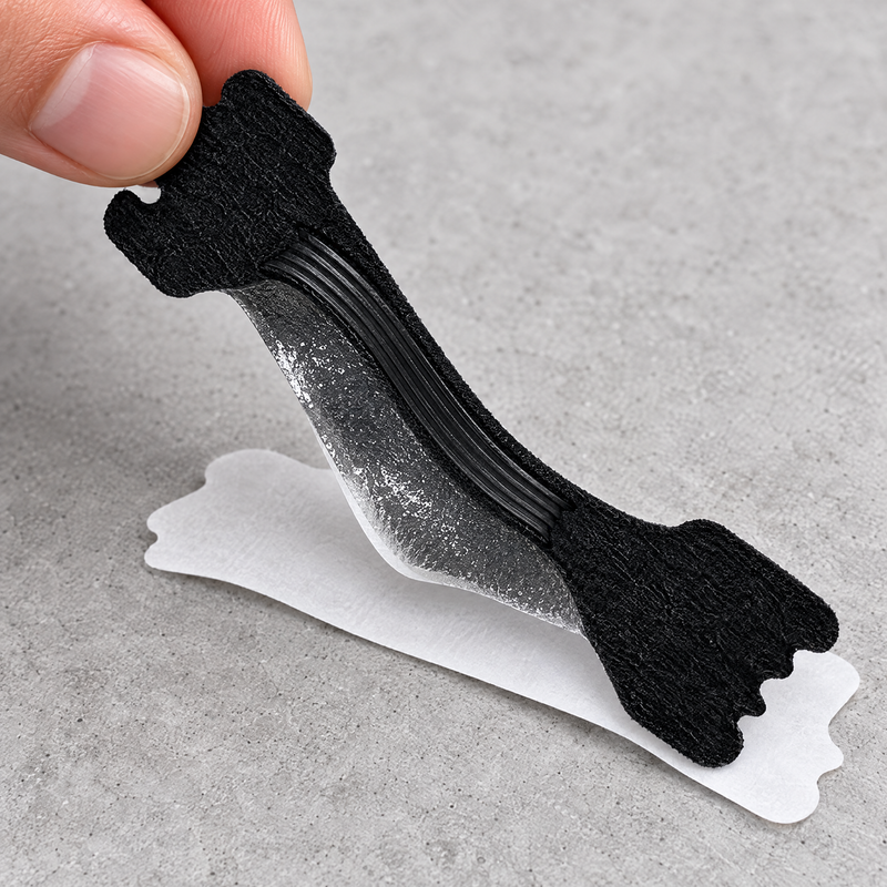 Close-up detail of the sport nasal strips