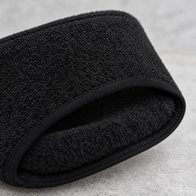 Close-up detail of the ear warmer headband