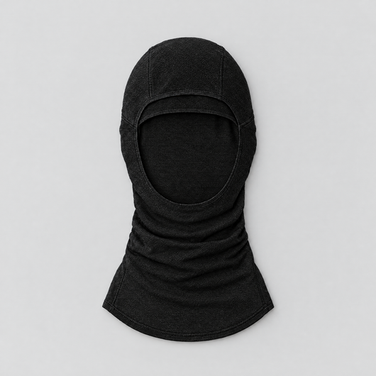 The running balaclava laid out flat