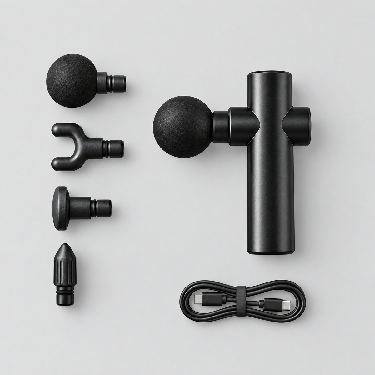 Mini Massage Gun for Runners | 4 Heads, USB-C