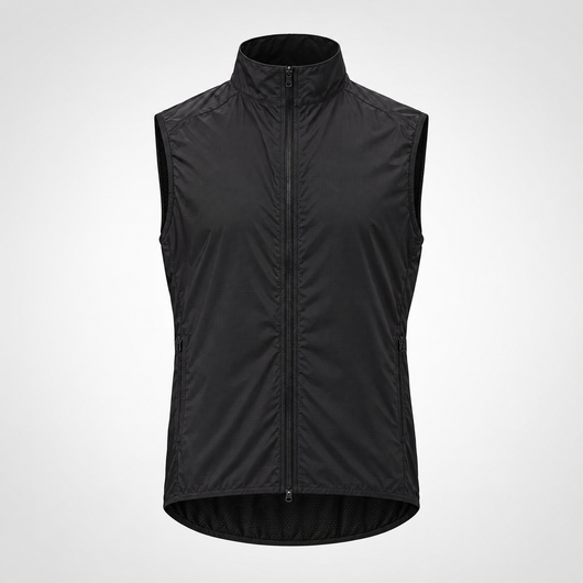 Windproof running vest – Black