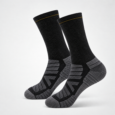 Merino wool running socks – Black