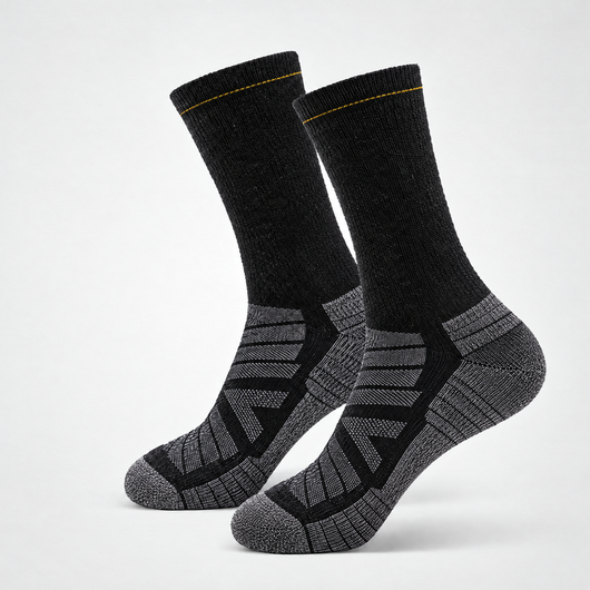 Merino wool running socks – Black