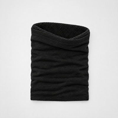 Fleece neck gaiter flat lay