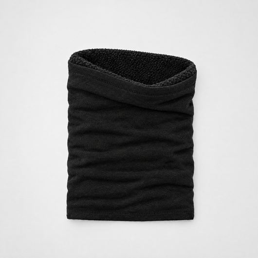 Fleece neck gaiter flat lay
