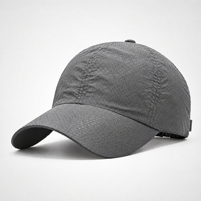 Soft-crown running cap – Grey