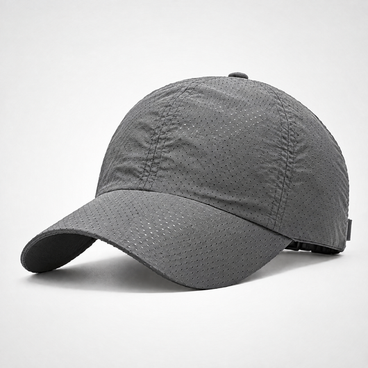 Soft-crown running cap – Grey