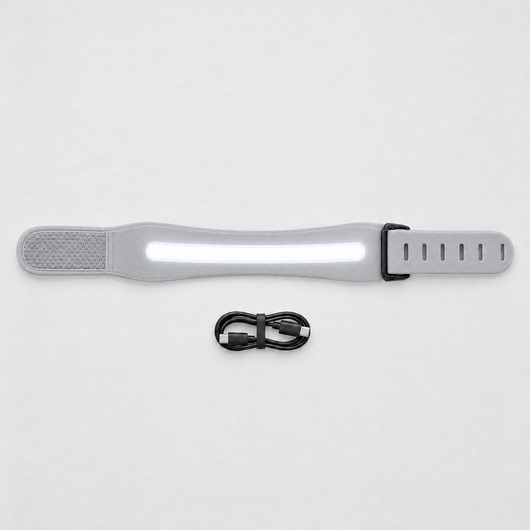 COB light band flat lay with USB-C cable